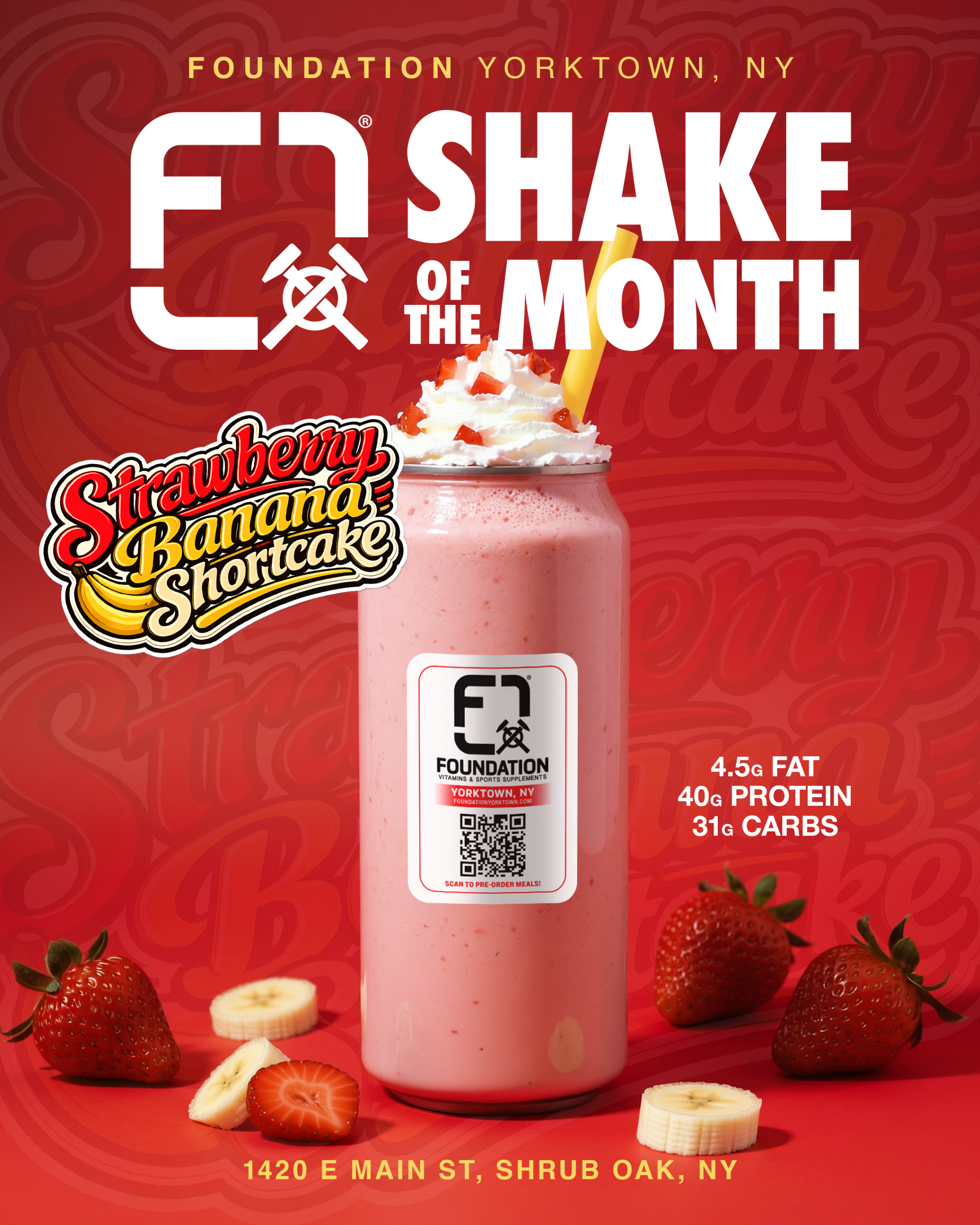 StrawBerry Banana Shortcake Shake
